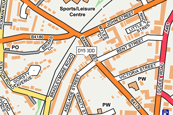 DY5 3DD map - OS OpenMap – Local (Ordnance Survey)