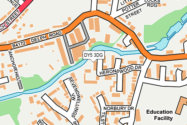 DY5 3DG map - OS OpenMap – Local (Ordnance Survey)