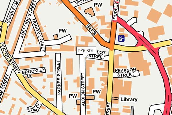 DY5 3DL map - OS OpenMap – Local (Ordnance Survey)