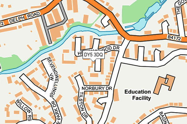 DY5 3DQ map - OS OpenMap – Local (Ordnance Survey)