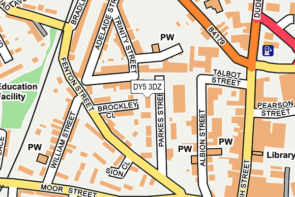 DY5 3DZ map - OS OpenMap – Local (Ordnance Survey)