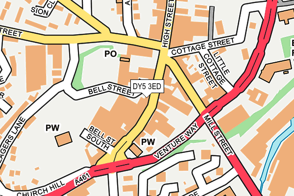 DY5 3ED map - OS OpenMap – Local (Ordnance Survey)