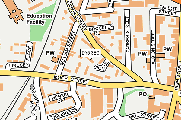DY5 3EG map - OS OpenMap – Local (Ordnance Survey)