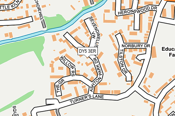 DY5 3ER map - OS OpenMap – Local (Ordnance Survey)