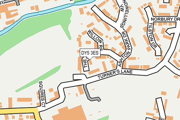 DY5 3ES map - OS OpenMap – Local (Ordnance Survey)