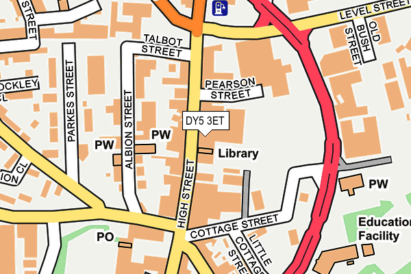 DY5 3ET map - OS OpenMap – Local (Ordnance Survey)