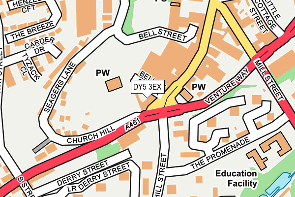 DY5 3EX map - OS OpenMap – Local (Ordnance Survey)