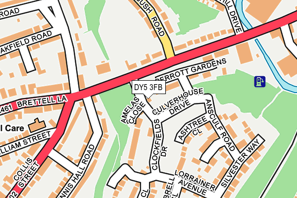 DY5 3FB map - OS OpenMap – Local (Ordnance Survey)