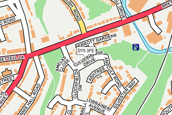 DY5 3FE map - OS OpenMap – Local (Ordnance Survey)