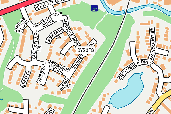 DY5 3FG map - OS OpenMap – Local (Ordnance Survey)