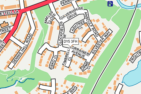 DY5 3FH map - OS OpenMap – Local (Ordnance Survey)