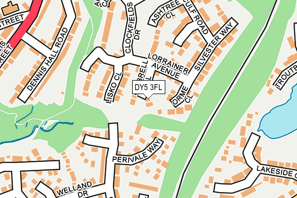 DY5 3FL map - OS OpenMap – Local (Ordnance Survey)