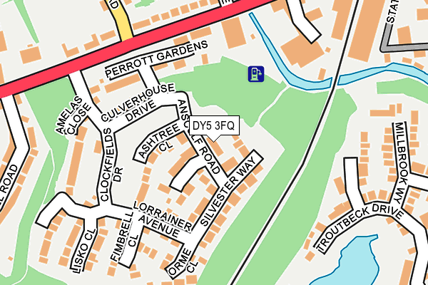 DY5 3FQ map - OS OpenMap – Local (Ordnance Survey)