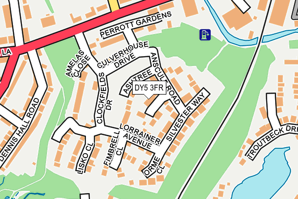 DY5 3FR map - OS OpenMap – Local (Ordnance Survey)