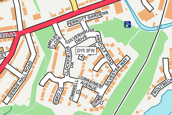DY5 3FW map - OS OpenMap – Local (Ordnance Survey)