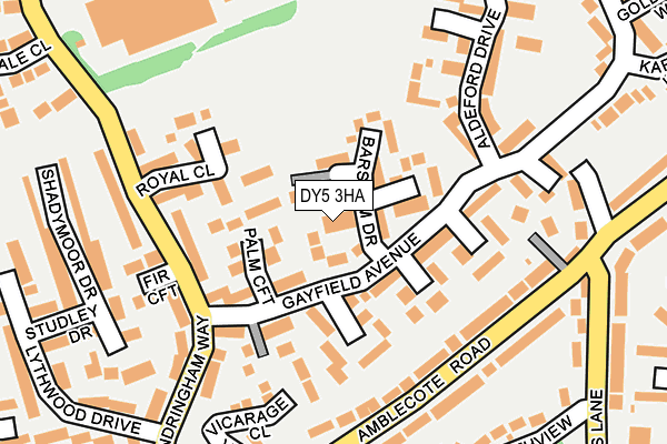 DY5 3HA map - OS OpenMap – Local (Ordnance Survey)