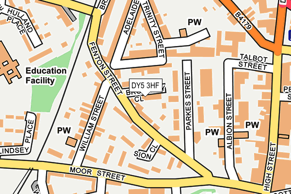 DY5 3HF map - OS OpenMap – Local (Ordnance Survey)