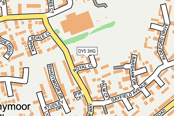 DY5 3HG map - OS OpenMap – Local (Ordnance Survey)