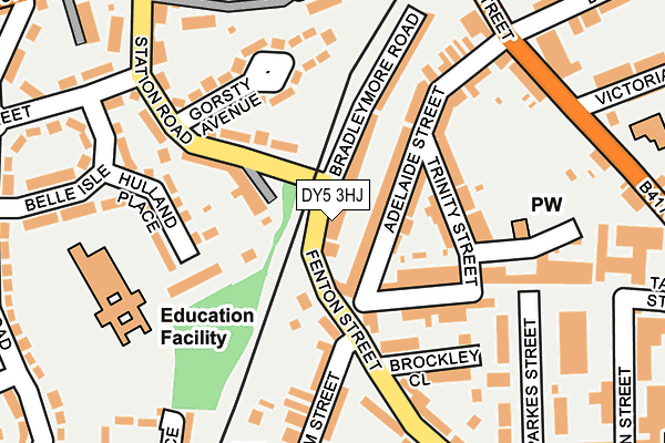 DY5 3HJ map - OS OpenMap – Local (Ordnance Survey)
