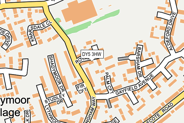 DY5 3HW map - OS OpenMap – Local (Ordnance Survey)