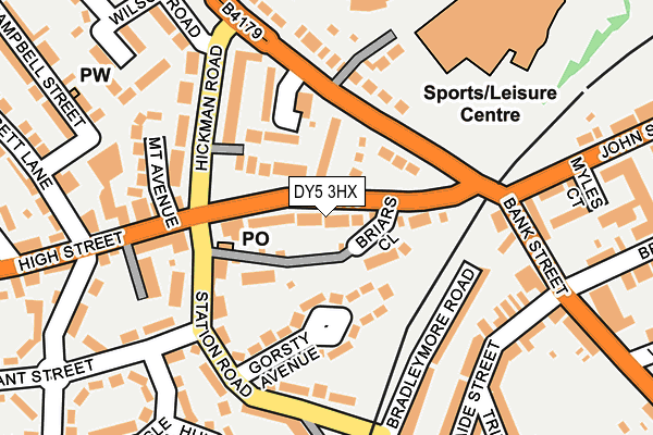 DY5 3HX map - OS OpenMap – Local (Ordnance Survey)