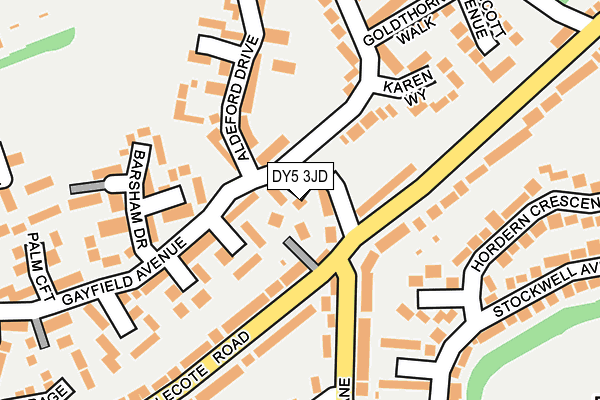 DY5 3JD map - OS OpenMap – Local (Ordnance Survey)
