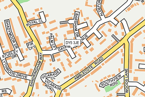 Map of STOURBRIDGE REMOVALS LIMITED at local scale