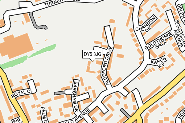 DY5 3JG map - OS OpenMap – Local (Ordnance Survey)