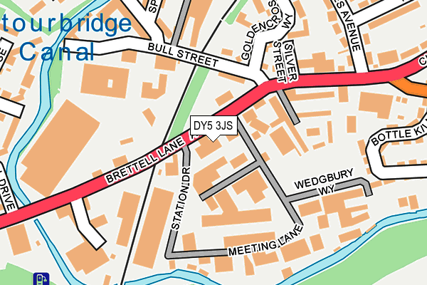 DY5 3JS map - OS OpenMap – Local (Ordnance Survey)
