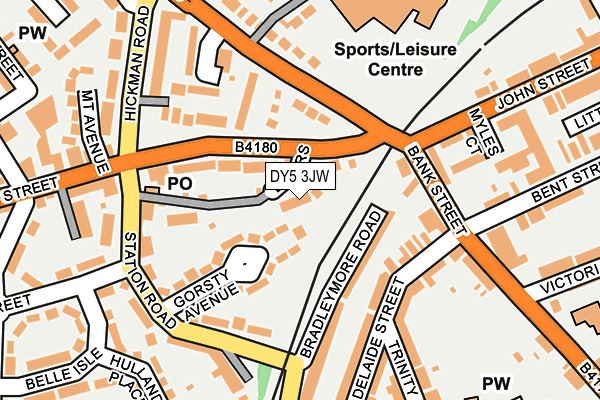 DY5 3JW map - OS OpenMap – Local (Ordnance Survey)
