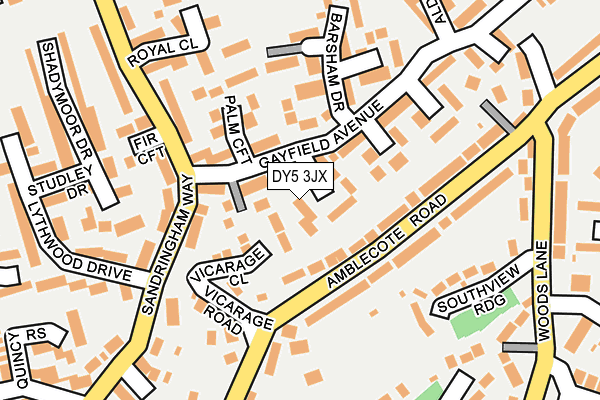 DY5 3JX map - OS OpenMap – Local (Ordnance Survey)