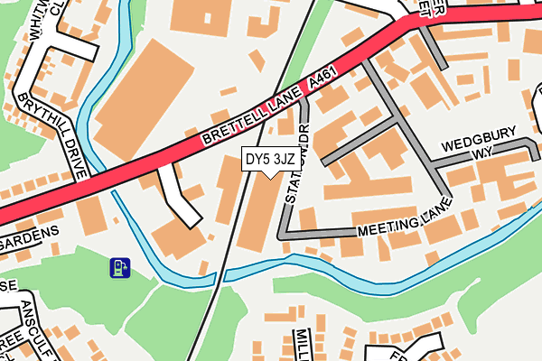 DY5 3JZ map - OS OpenMap – Local (Ordnance Survey)