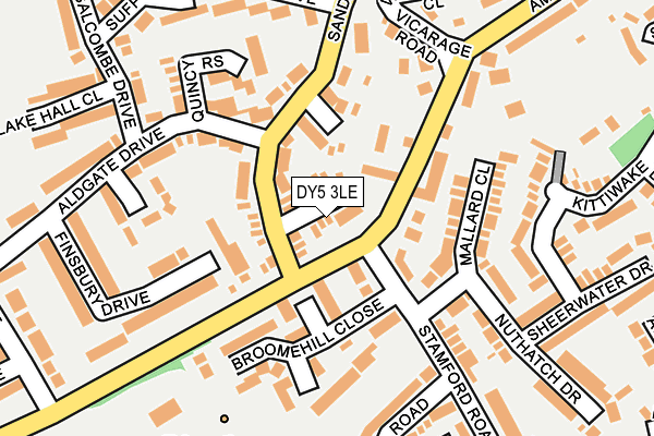 DY5 3LE map - OS OpenMap – Local (Ordnance Survey)