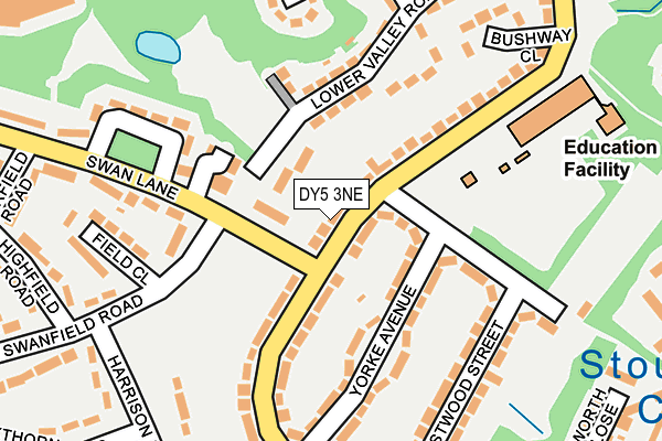 DY5 3NE map - OS OpenMap – Local (Ordnance Survey)