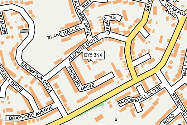 DY5 3NX map - OS OpenMap – Local (Ordnance Survey)