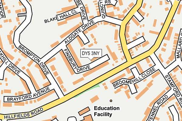 DY5 3NY map - OS OpenMap – Local (Ordnance Survey)