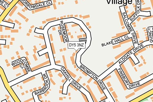 DY5 3NZ map - OS OpenMap – Local (Ordnance Survey)