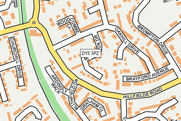 DY5 3PZ map - OS OpenMap – Local (Ordnance Survey)