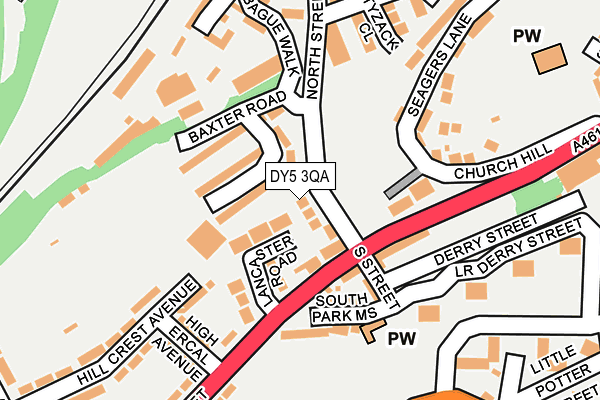 DY5 3QA map - OS OpenMap – Local (Ordnance Survey)