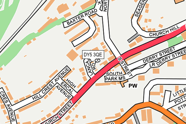 DY5 3QE map - OS OpenMap – Local (Ordnance Survey)