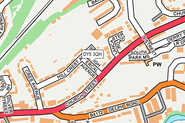 DY5 3QH map - OS OpenMap – Local (Ordnance Survey)