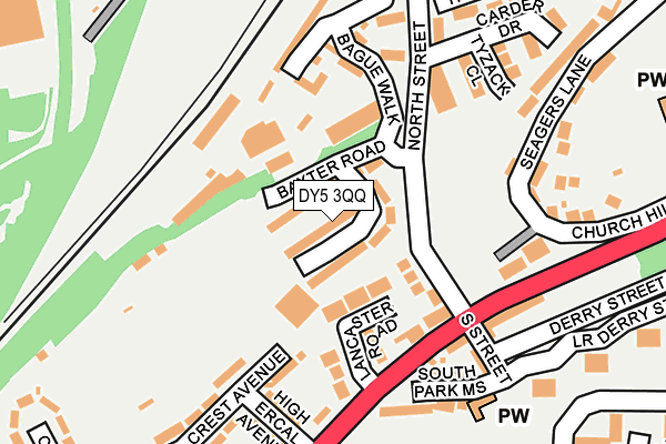 DY5 3QQ map - OS OpenMap – Local (Ordnance Survey)