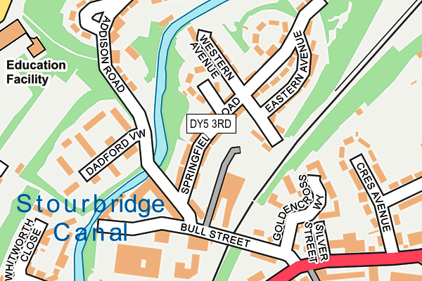 DY5 3RD map - OS OpenMap – Local (Ordnance Survey)