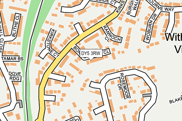 DY5 3RW map - OS OpenMap – Local (Ordnance Survey)