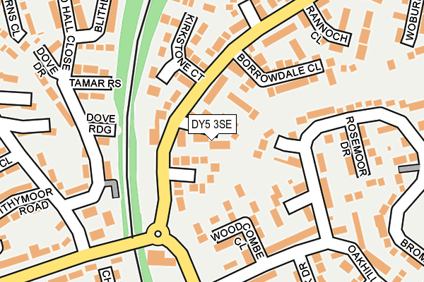 DY5 3SE map - OS OpenMap – Local (Ordnance Survey)