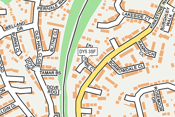 DY5 3SF map - OS OpenMap – Local (Ordnance Survey)