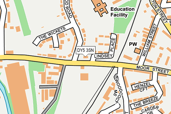 Map of MOORE COMMERCIALS LTD at local scale