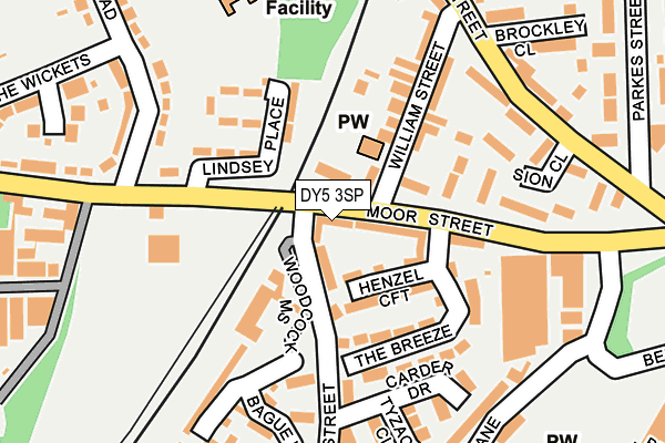 DY5 3SP map - OS OpenMap – Local (Ordnance Survey)
