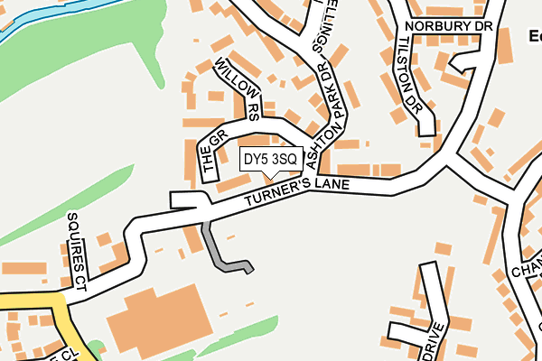 DY5 3SQ map - OS OpenMap – Local (Ordnance Survey)