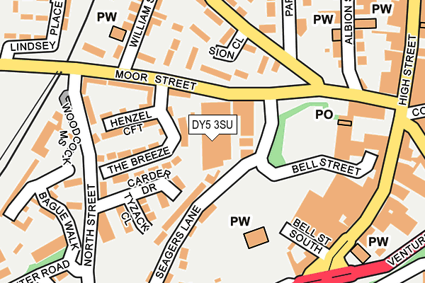 DY5 3SU map - OS OpenMap – Local (Ordnance Survey)